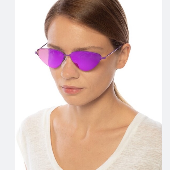 Balenciaga  cat eye purple sunglasses - Picture 1 of 3